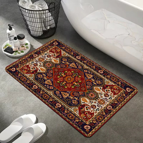 Navak Carpet Turkey Persian Bohemian Room Mats Anti-slip Absorb Water Long Strip Cushion Bedroon Mat Welcome Doormat