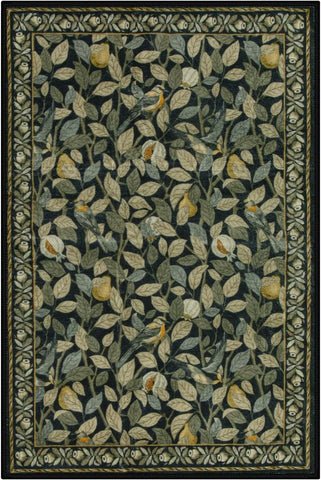 Navak Carpet Green Plant Retro Area Rug – Non-Slip Machine Washable Living Room Carpet, Soft Large Floor Mat for Bedroom Home Decor