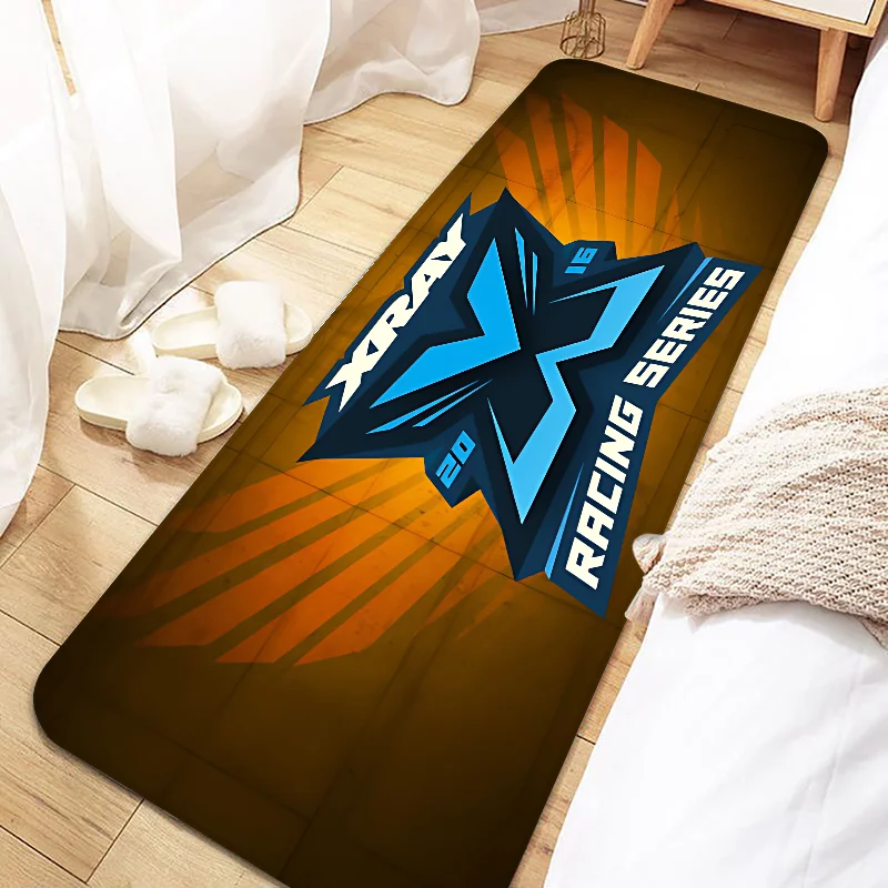 Navak Carpet XRAY Racing Car Logo Door Mat Non-Slip Washable Floor Rug for Kitchen Living Room Entrance Hallway Bathroom Doormat Home Decor