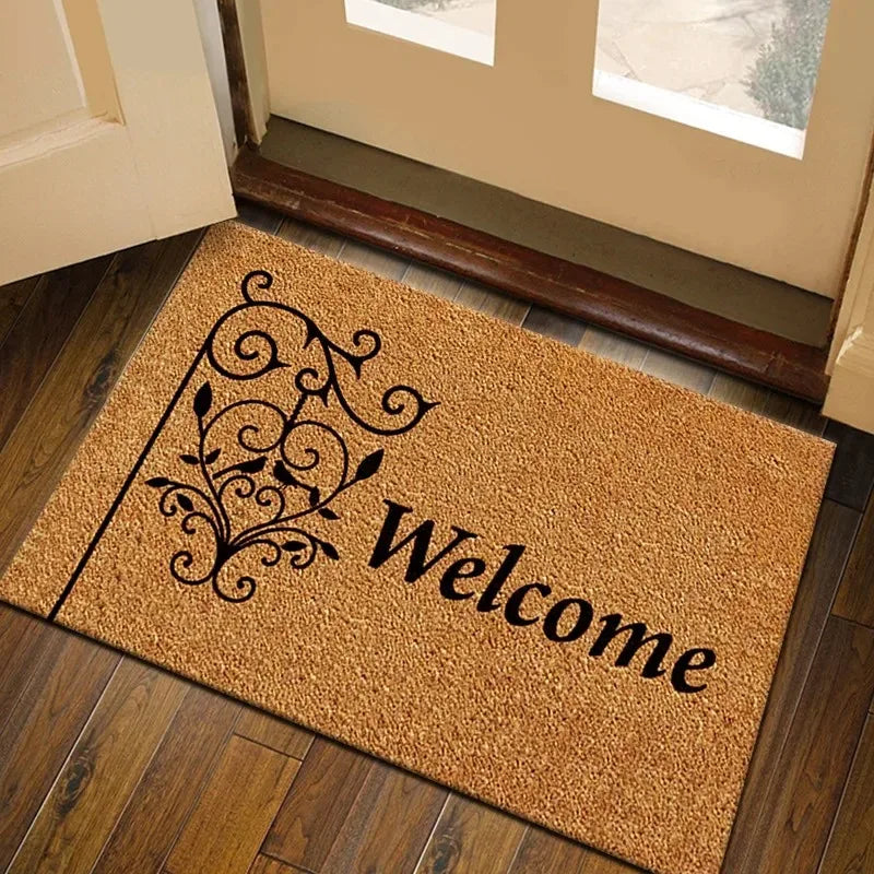 Navak Carpet High Quality Imitation Coconut Doormat Non-slip Absorbent Floor Mat Porch Outdoor Welcome Mat Home Decoration