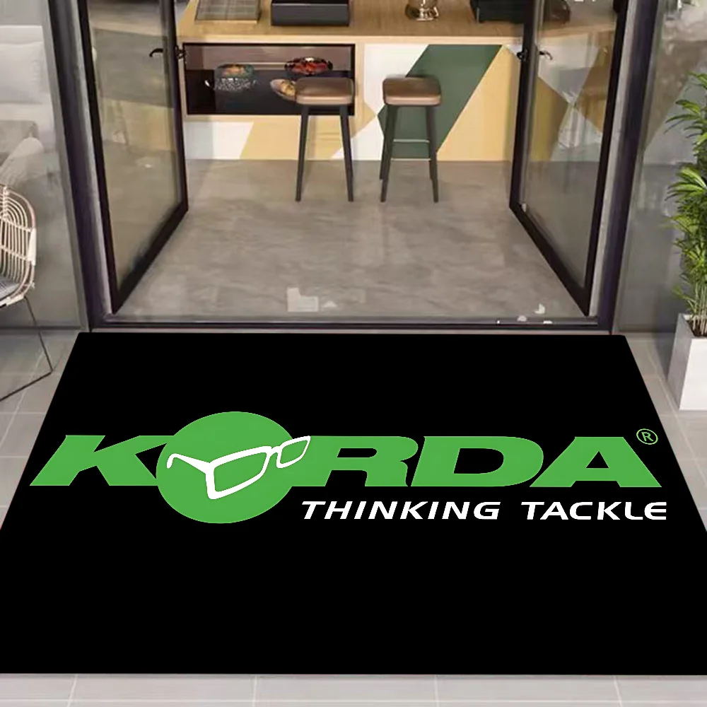 Navak Carpet K-Korda Fishing Logo Floor Mat Kids Room Bedroom Decoration Balcony Anti-Slip Doormat Living Room Welcome Rug