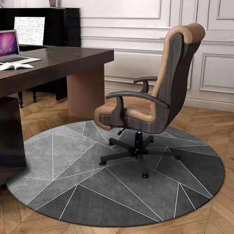 Navak Carpet Exclusive Picks Round Crystal Velvet Carpet Soundproof & dirty-resistant Rug Office Computer Swivel Chair Rocking Table Study Bedroom Mat
