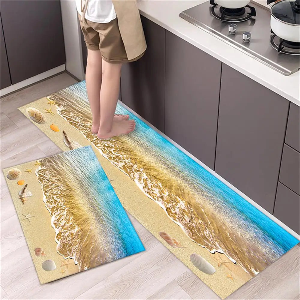 Navak Carpet Kitchen Carpet Mats for Floor Bedroom Living Room Long Bedside Area Rug Soft Washable Carpet Anti Slip Bathroom Entrance Doormat