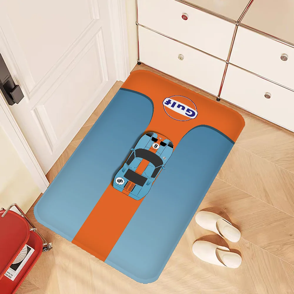 Navak Carpet G-Gulf Racing Car Room Mats er Anti-slip Modern Living Room Balcony Printed Welcome Rug