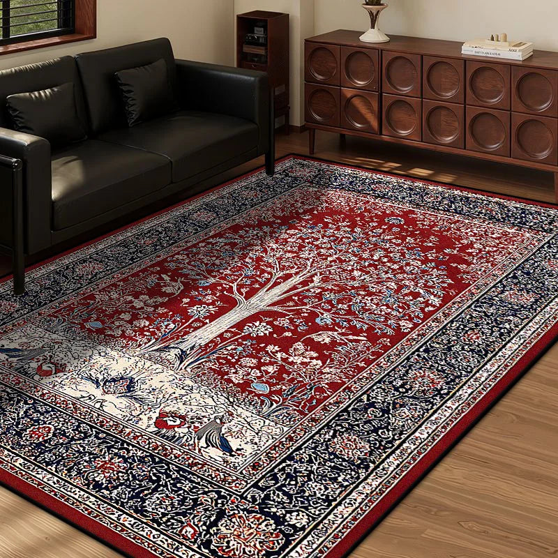 Navak Carpet Persian Style Retro Decoration Home Living Room Rug Large Size Non-slip Entrance Door Mats Easy Cleaning Soft Bedroom Carpet