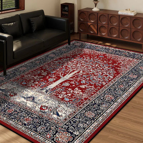 Navak Carpet Persian Style Retro Decoration Home Living Room Rug Large Size Non-slip Entrance Door Mats Easy Cleaning Soft Bedroom Carpet