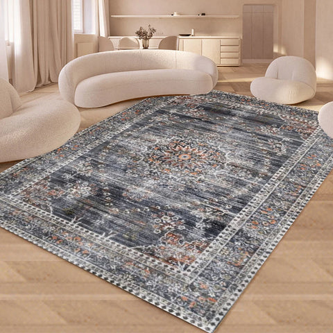 Navak Carpet Nordic Moroccan Rural American Style Carpet Bedroom Living Room Dirt Resistant Carpet Bohemian National Style Home Decor