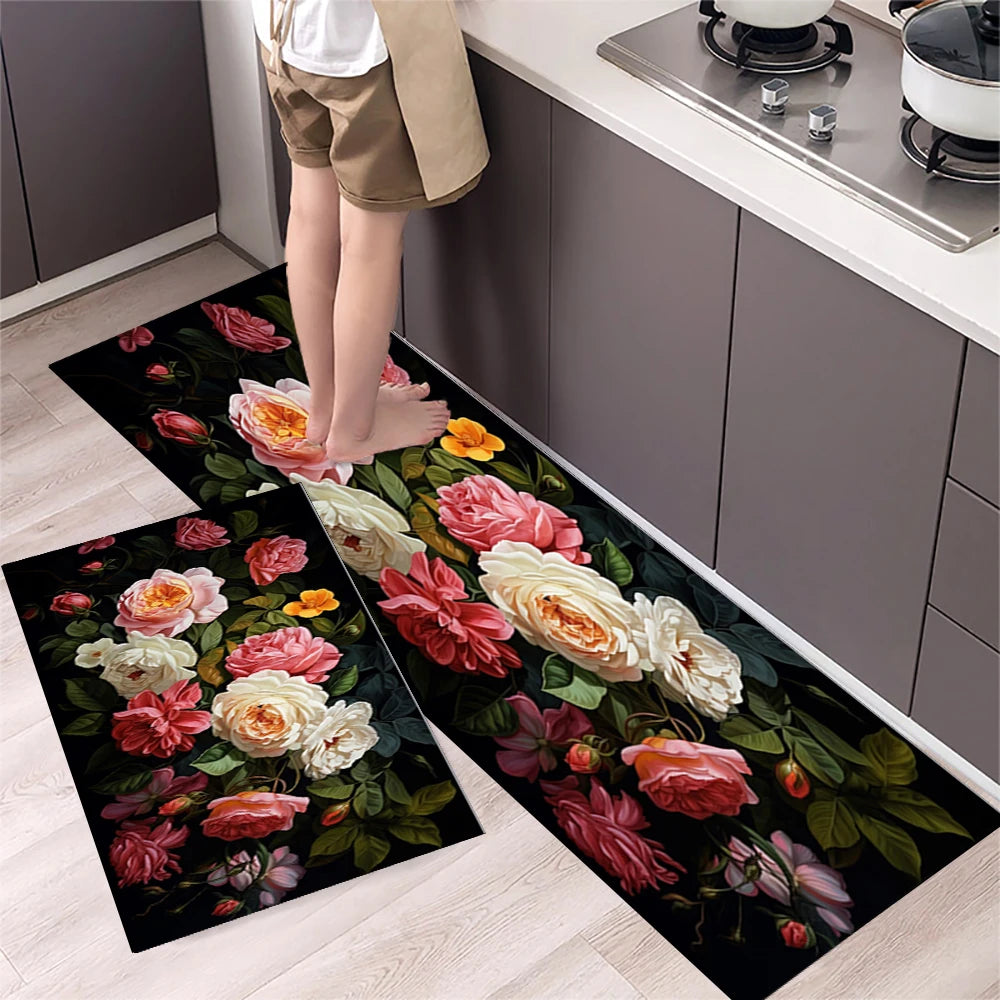 Navak Carpet Kitchen Mat Carpet for Floor Home Entrance Doormat Bedroom Living Room Decor Bedside Rug Hallway Balcony Bathroom Anti-Slip Mat