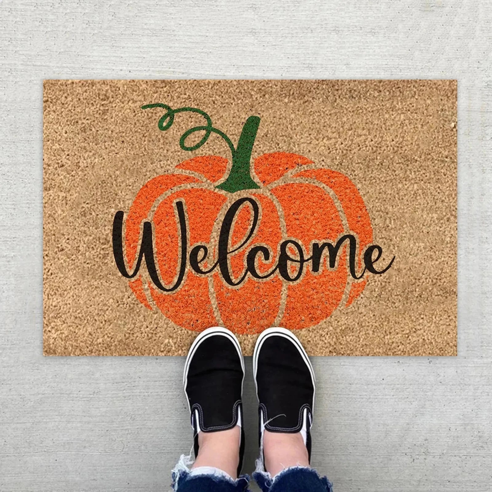 Navak Carpet Daily Picks DISNEY Sofa Autumn Welcome Carpet Door Pumpkin Floor Fall Seasonal Mat Thanksgiving Halloween Indoor Fuzzy Rugs Decorate