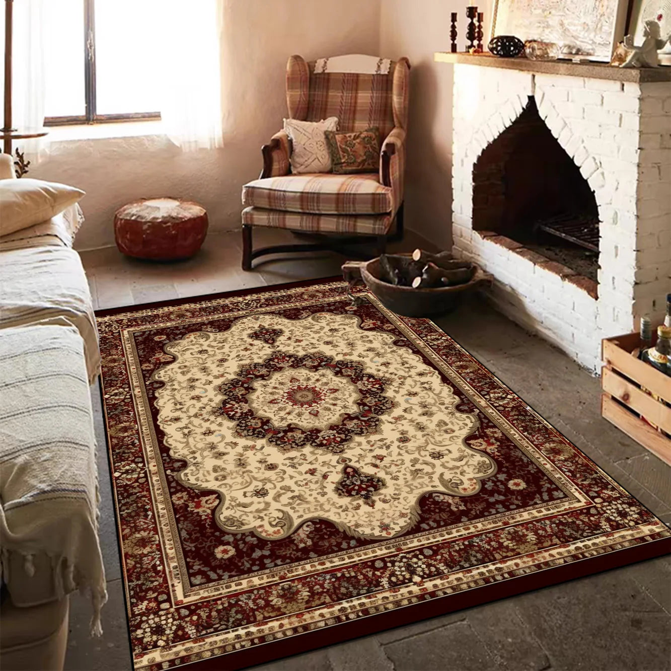 Navak Carpet Bohemian Bedroom Bedside Soft Carpet Large Area RUG FOR LIVE ROOM Room Decor Non-slip Floor Mats Persian Style Entrance Door Mat