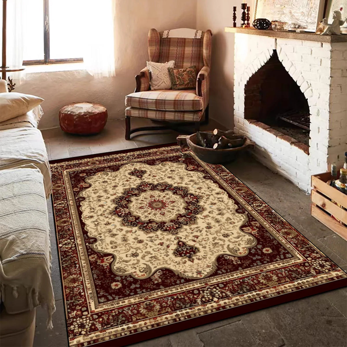 Navak Carpet Bohemian Bedroom Bedside Soft Carpet Large Area RUG FOR LIVE ROOM Room Decor Non-slip Floor Mats Persian Style Entrance Door Mat