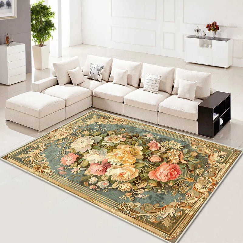 Navak Carpet Luxury Living Room Carpet Nordic Style Retro Decoration Home Sofa Area Large Rugs Bedroom Bedside Non-slip Soft Floor Mats Ковер