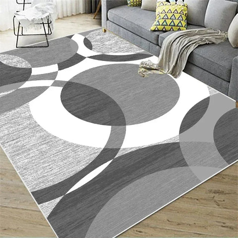 Navak Carpet Modern Geometric Lines Living Room Decor Carpet Bedroom Bedside Soft Foot Mat Home Kitchen Entrance Doormat Floor Mat
