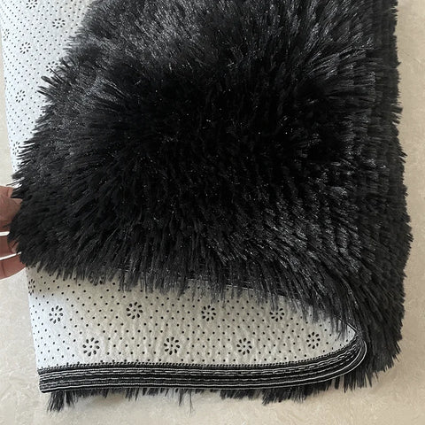 Navak Carpet Nordic Furry Rug Bedroom Carpet Living  Room Modern Decoration Hairy Carpets Large Size Black Gray Pink Beige Non Slip Mat