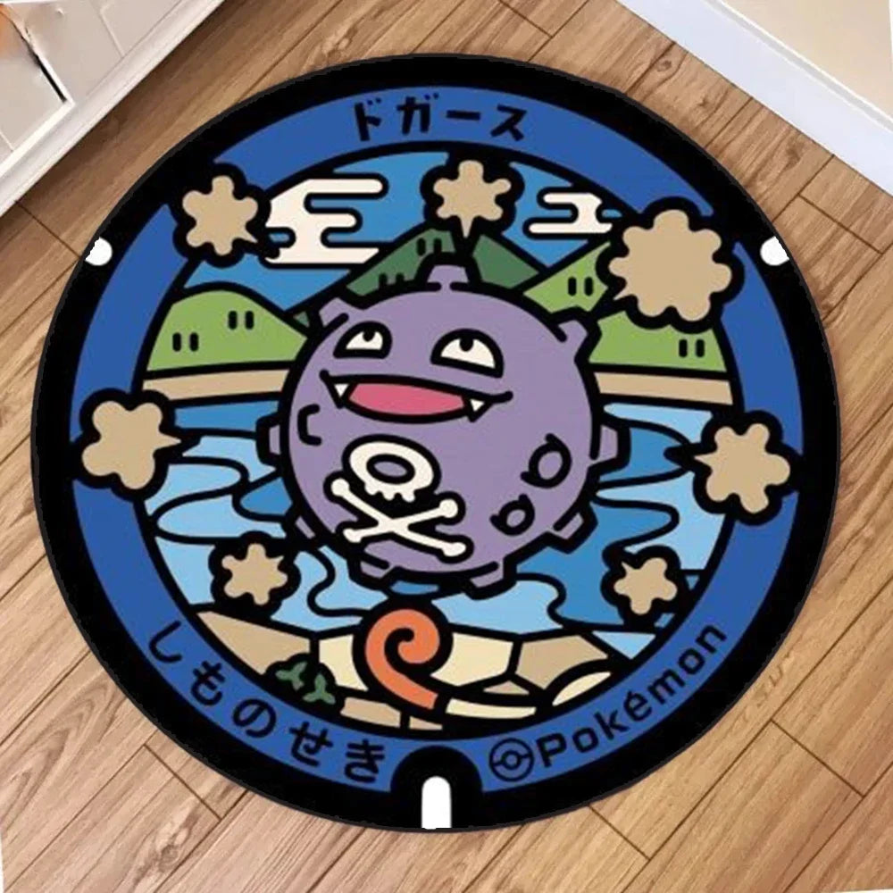 Navak Carpet NEW Daily Picks Kawaii Pokemon Rug for Living Room Decor Lounge Balcony Sofa Mat Bedroom Soft Rug Swivel Chair Mat Kids Gift
