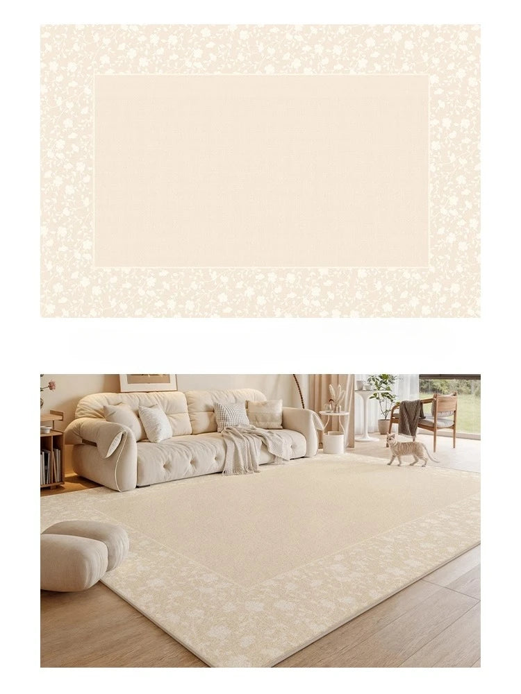 Navak Carpet Cream Style Rugs for Bedroom Large Area Living Room Decoration Non-slip Carpet Thickend Plush Lounge Rug Fluffy Soft Bedside Rug