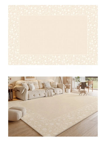 Navak Carpet Cream Style Rugs for Bedroom Large Area Living Room Decoration Non-slip Carpet Thickend Plush Lounge Rug Fluffy Soft Bedside Rug