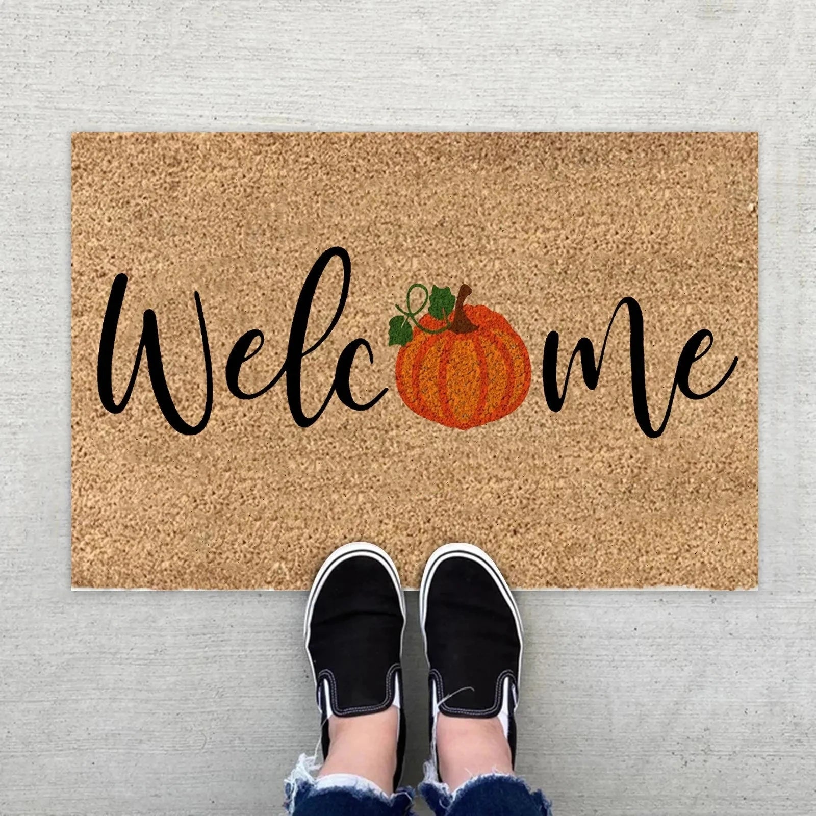 Navak Carpet Daily Picks DISNEY Sofa Autumn Welcome Carpet Door Pumpkin Floor Fall Seasonal Mat Thanksgiving Halloween Indoor Fuzzy Rugs Decorate
