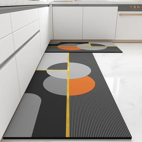 Navak Carpet Kitchen Floor Mat Pvc Leather Waterproof Carpet Home Decoration Non-slip Foot Mats Area Long Rug Alfombra De Cocina Alfombra Pvc