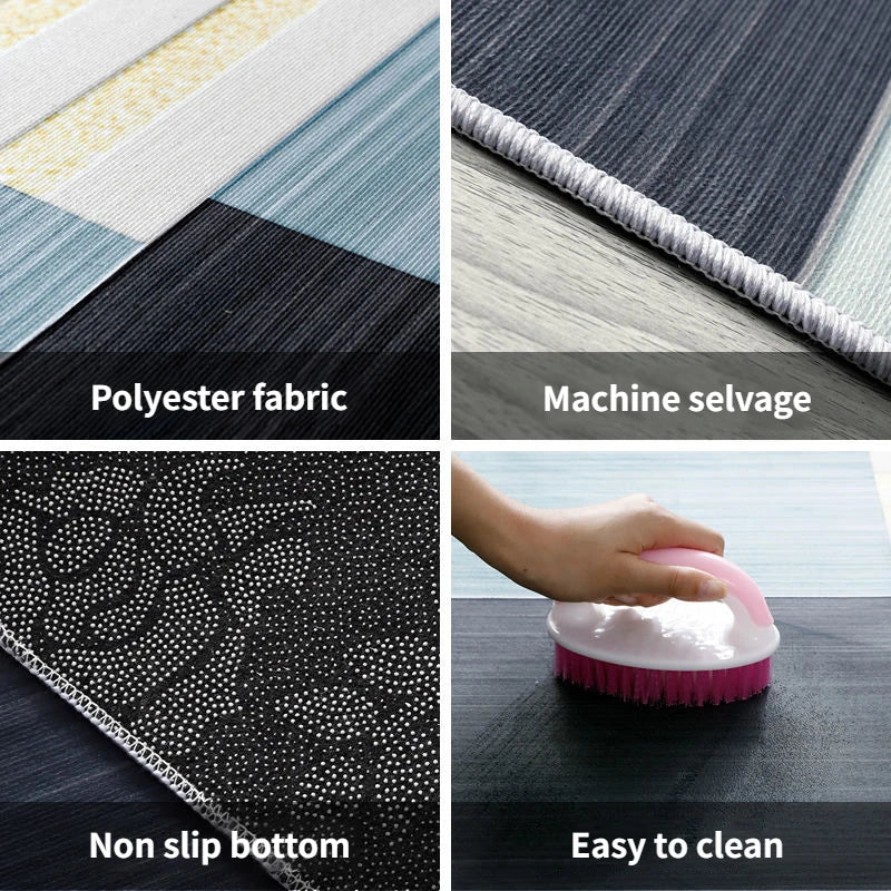 Navak Carpet Nordic Modern Villa Long Corridor Carpet Runner Hall Passageway Home Large Rugs Stairway Comfortable Durable Washable Floor Mat