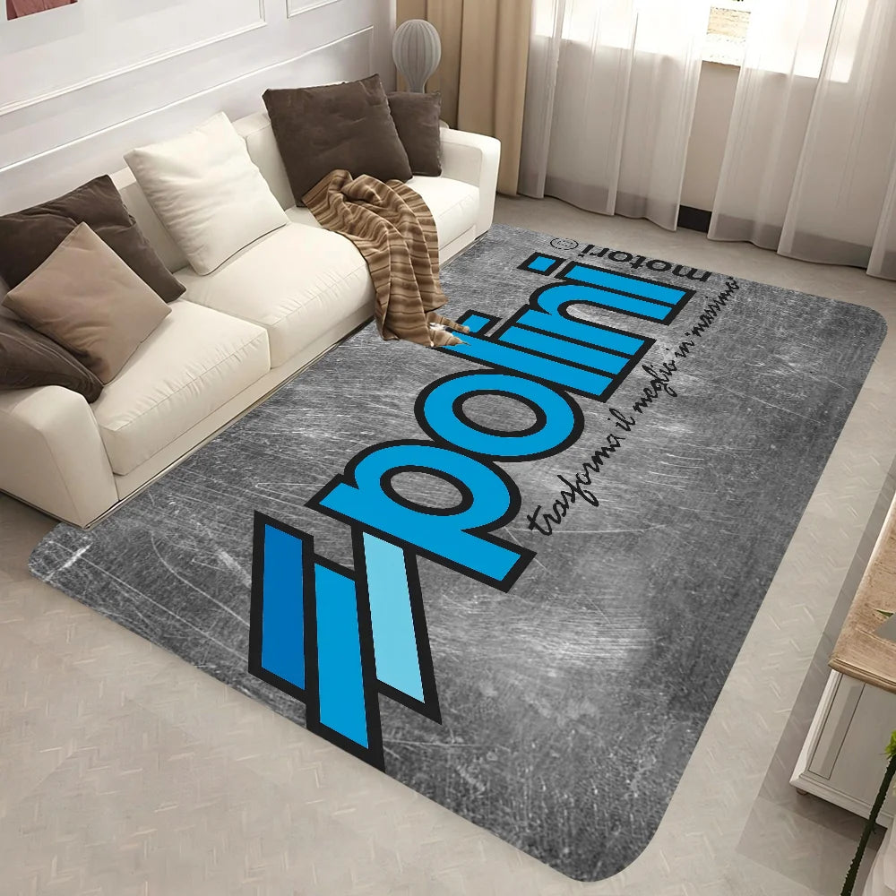 Navak Carpet P-Polini Italy Scooter Race Floor Mat Non-Slip Laundry Room Mat Laundry Decor Balcony Child Living Room Bedside Mats