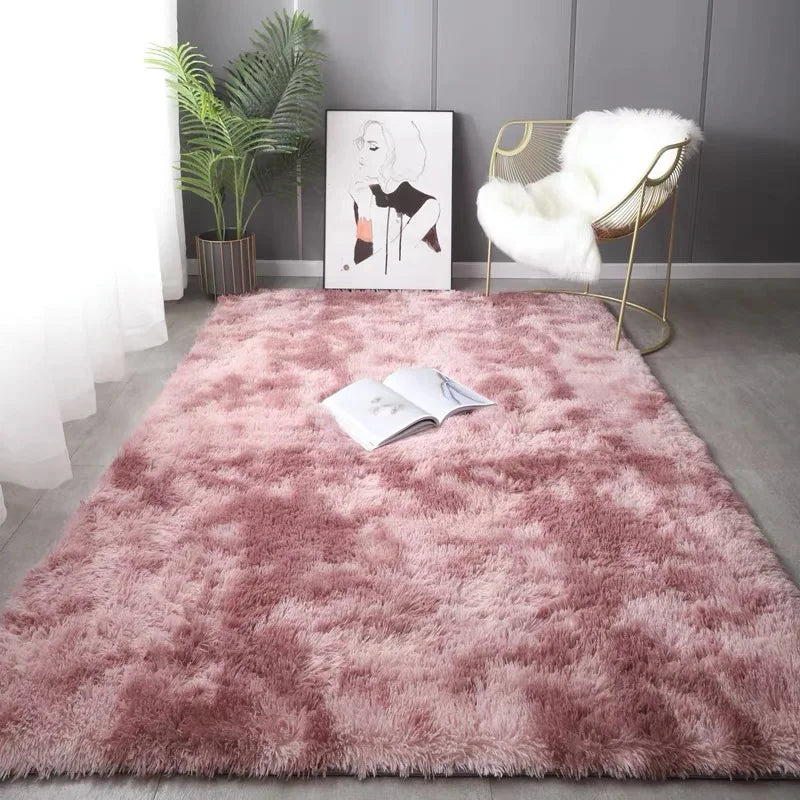 Navak Carpet Pink Bedroom Carpet For Children's Room Cute Girls Floor Soft Mat Living Room Decoration White Fluffy Large Kids Bedside Rugs