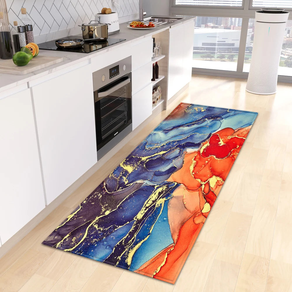 Navak Carpet Entrance Doormat Kitchen Carpet Bedroom Floor Balcony Decoration Long Rug Custom Made Home Bath Door Hallway Anti-Slip Foot Mat