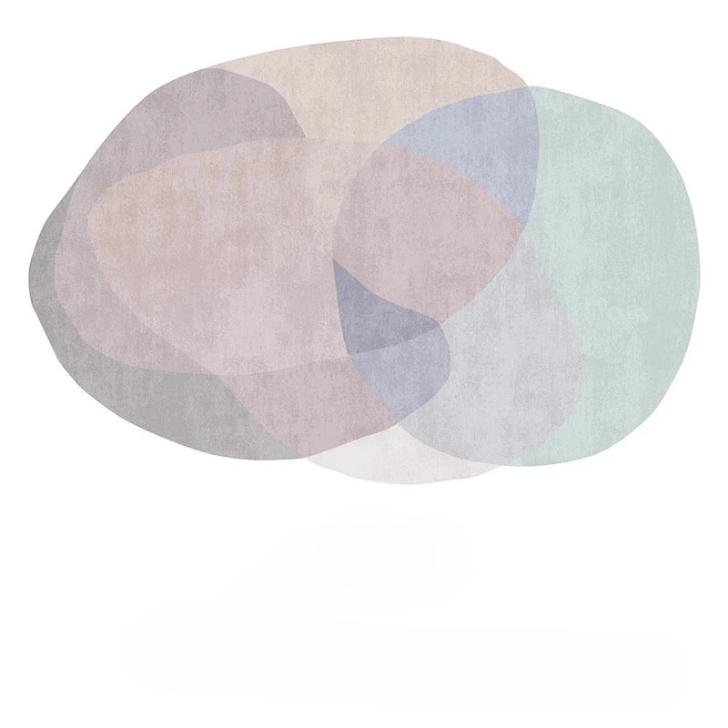 Navak Carpet Irregular Shapes Living Room Decoration Carpet Nordic Style Rugs for Bedroom Thick Plush Lounge Floor Mat Fluffy Soft Study Rug