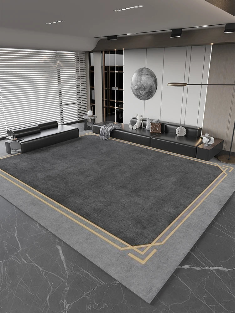 Navak Carpet Light Luxury Study Rug Large Area Nordic Style Carpets for Living Room Minimalist Bedroom Decor Bedside Carpet Home Washable Mat