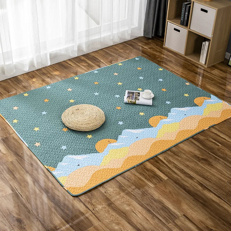 Navak Carpet Floor Mats Thickness Cotton Cushion Baby Crawling Carpets Nursery Bedroom Nap Mat Children's Play Rug Living Room Kid's Seat Pad