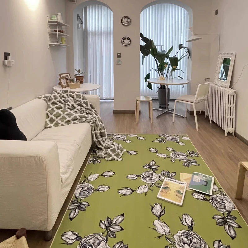 Navak Carpet Flower Shape Living Room Decoration Soft Carpet Large Size Rugs for Bedroom Washable Lounge Floor Mat Washable Cloakroom Rug