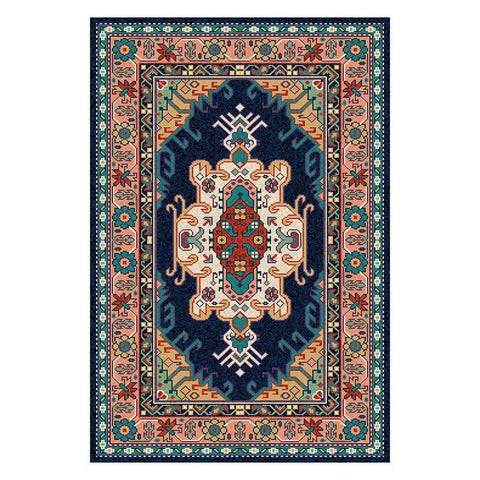 Navak Carpet Retro Europe Persia Style Art Carpet Living Room Sofa Bedroom Study Kitchen Entrance Door Mat Non-slip Light Luxury Decor Rug