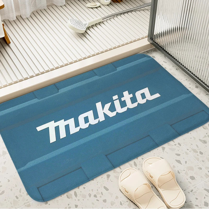 Navak Carpet Bathroom Foot Mat Non-slip T-Makitas Entrance Door Doormat Slip-resistant Balcony Bedroom Rug Kitchen Hallway Corridor Carpet