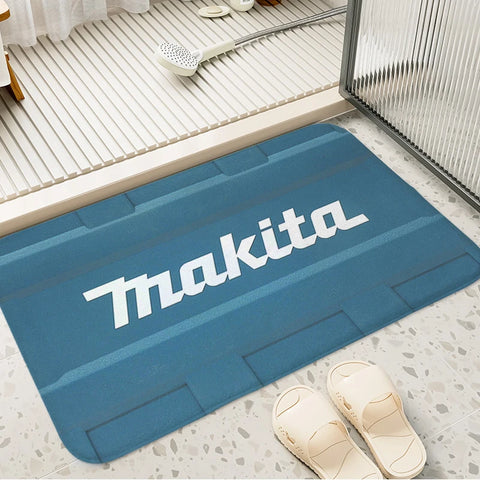 Navak Carpet Bathroom Foot Mat Non-slip T-Makitas Entrance Door Doormat Slip-resistant Balcony Bedroom Rug Kitchen Hallway Corridor Carpet