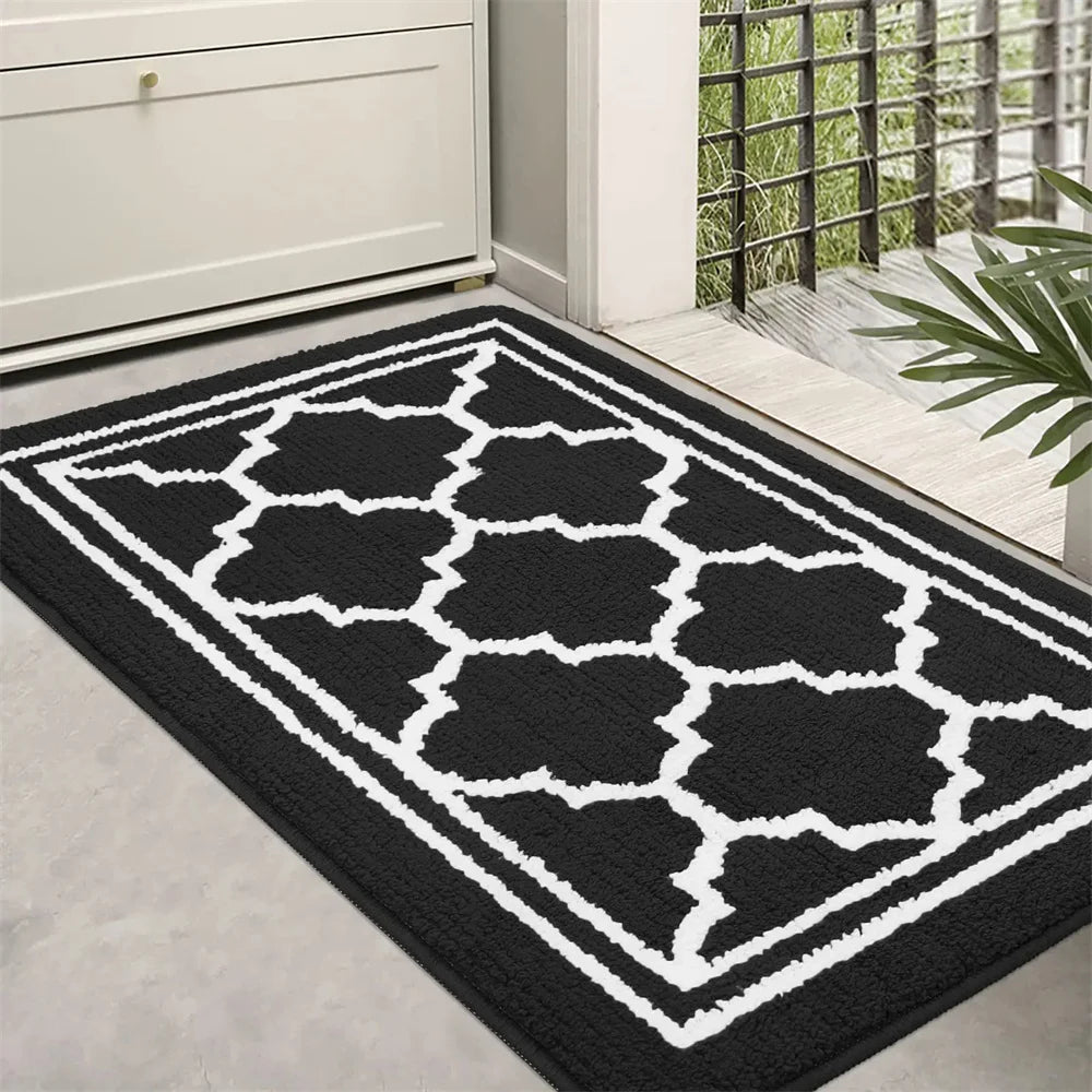 Navak Carpet Olanly Door Mat Dirt Resistant Entrance Foot Mat Outdoor Soft Kitchen Rug Non-Slip Floor Carpet Absorbent House Welcome Doormat