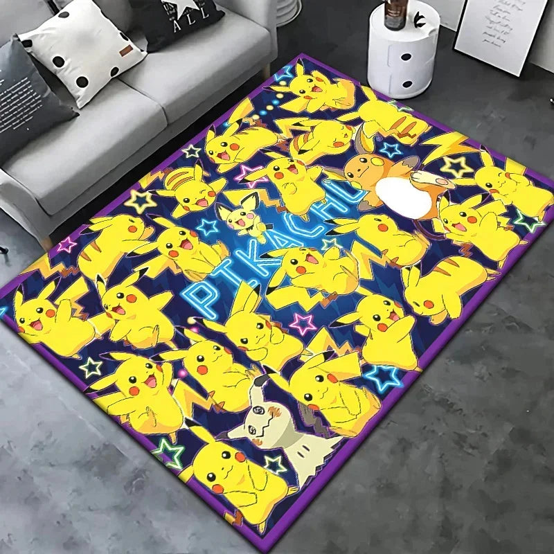 Navak Carpet Daily Picks Pokemon Cartoon Carpet Rug Living Room Bedroom Decoration Picnic Camp Kitchen Carpet Crawling Carpet Decoration