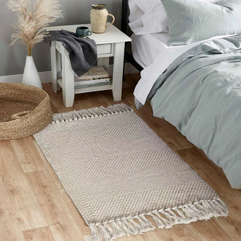 Navak Carpet Nordic Cotton Linen Carpet for Living Room Bedroom Area Rugs Kids Room Bedside Floor Mat Water Absorbent Bath Carpets Doormat