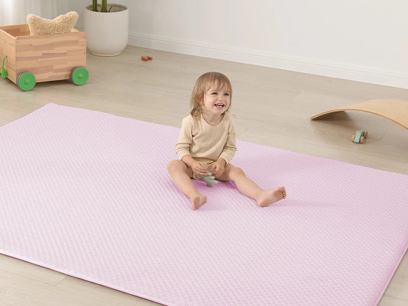 Navak Carpet Papamama Summer Soft Carpet  Cooling Floor Mat Breathable Non-Slip Baby Play Mat Living Room Rug for Bedroom Playtime