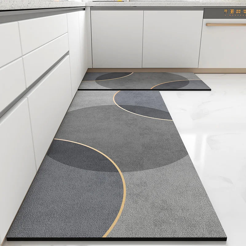 Navak Carpet Kitchen Floor Mat Pvc Leather Waterproof Carpet Home Decoration Non-slip Foot Mats Area Long Rug Alfombra De Cocina Alfombra Pvc