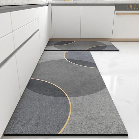 Navak Carpet Kitchen Floor Mat Pvc Leather Waterproof Carpet Home Decoration Non-slip Foot Mats Area Long Rug Alfombra De Cocina Alfombra Pvc