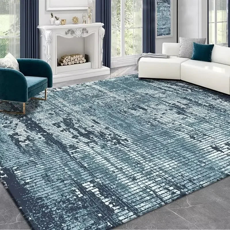 Navak Carpet modern abstract ink painting living room large area crystal velvet carpet Light luxury simple bedroom sofa non-slip rug
