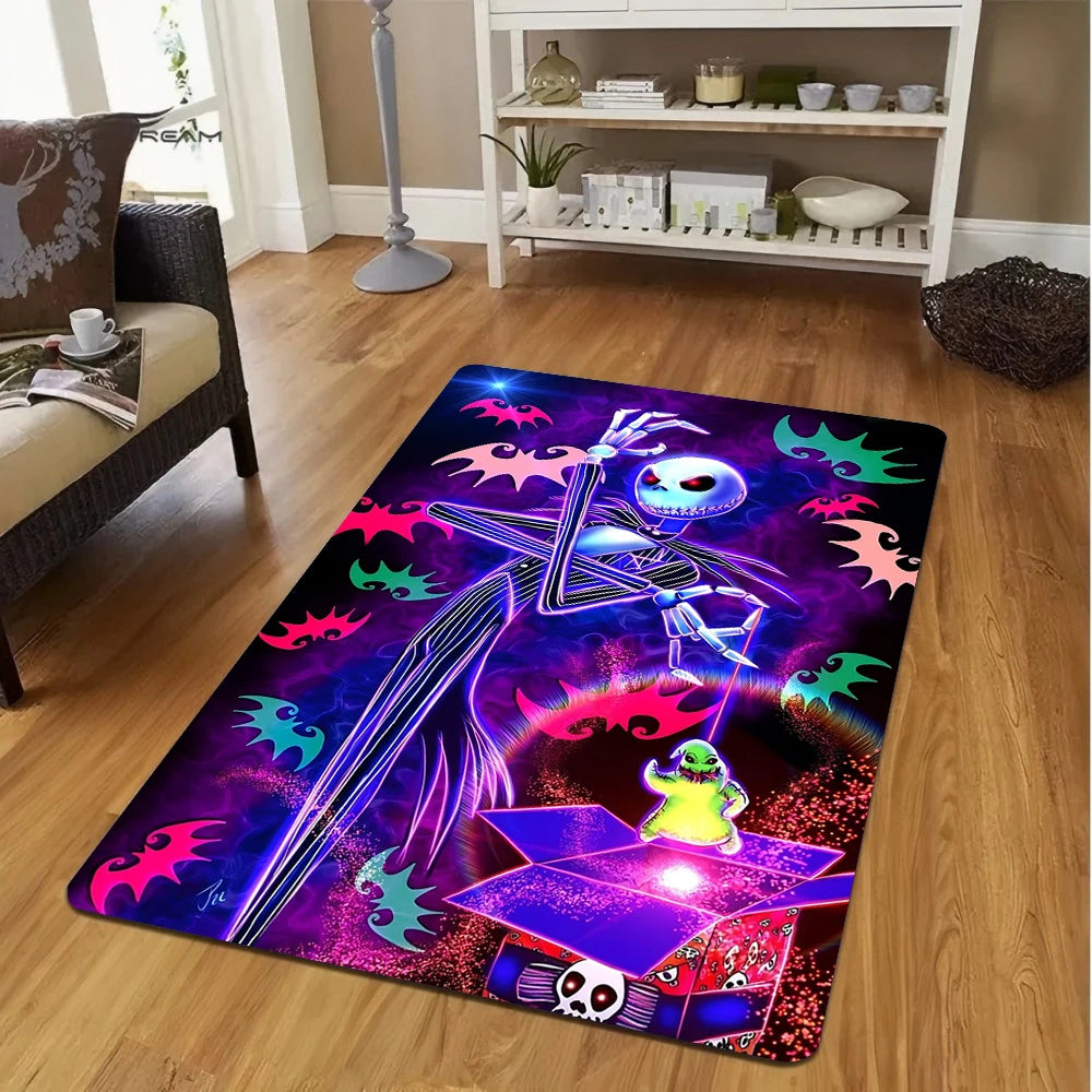 Navak Carpet Daily Picks Disney The Nightmare Before Christmas Jack Skellington Carpets for Girl Room Floor Mat Home Decor Non-Slip Rug Doormat
