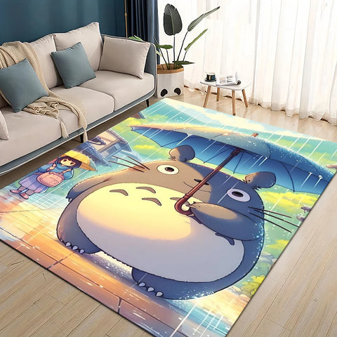 Navak Carpet 3D T-Totoros Cartoon Area Rug,Carpet Rug for Living Room Children's Bedroom Sofa Doormat Decor,kids Play Non-slip Floor Mat
