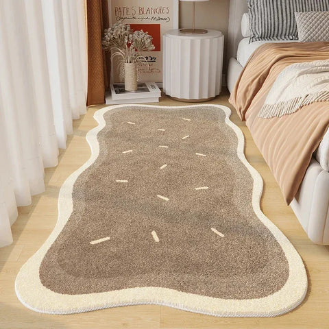 Navak Carpet Exclusive Picks Simple Cream Wind Living Room Bedroom Soft Bedside Rug Home Non-slip Thickened Imitation Cashmere Carpet