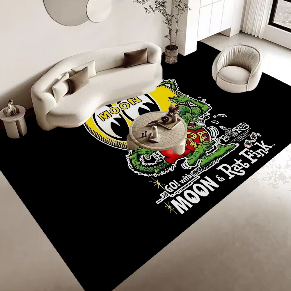 Navak Carpet Mooneyes Print Floor Mat INS Style Soft Bedroom Floor House Laundry Room Mat Anti-skid Bedside Area Rugs