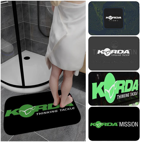Navak Carpet K-Korda Fishing Logo Floor Mat Kids Room Bedroom Decoration Balcony Anti-Slip Doormat Living Room Welcome Rug