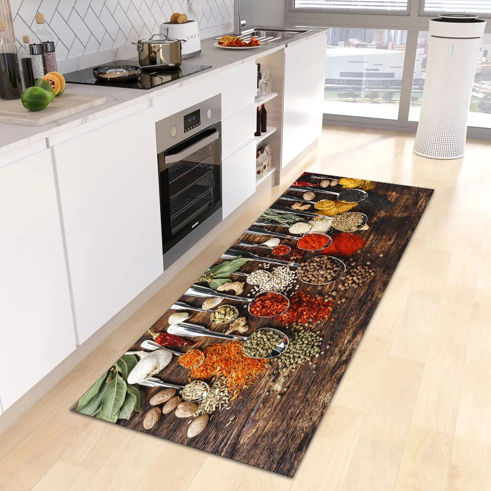 Navak Carpet Modern Kitchen Mat Home Entrance Doormat Hallway Bedroom Living Room Decoration Floor Carpet Balcony Bathroom Anti-Slip Long Rug