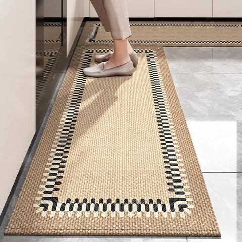 Navak Carpet Carpet for Kitchen Runner Rug Non-slip Floor Mat Long Carpets Dustproof Elegant Minimalist Style Home Decoration Rugs 주방 바닥 매트