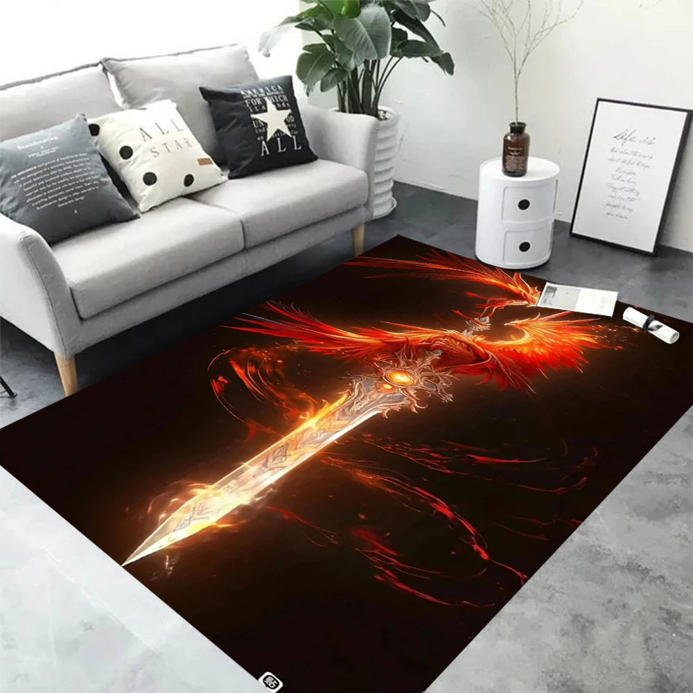 Navak Carpet Daily Picks Anime Douluo Continent Carpet Bedroom Living Room Hallway Home Decor Rug Washroom Floor Mat Birthday Gift Accessories