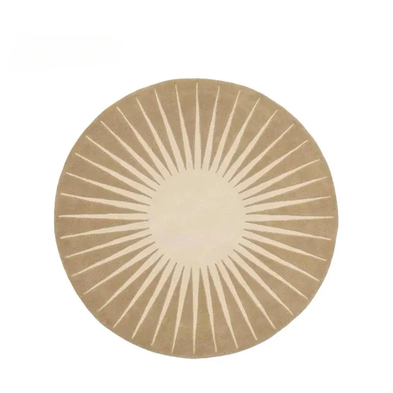 Navak Carpet Modern Style Living Room Home Floor Mat Non-Slip Bedroom Decoration Round Carpet Washable Leisure Rug